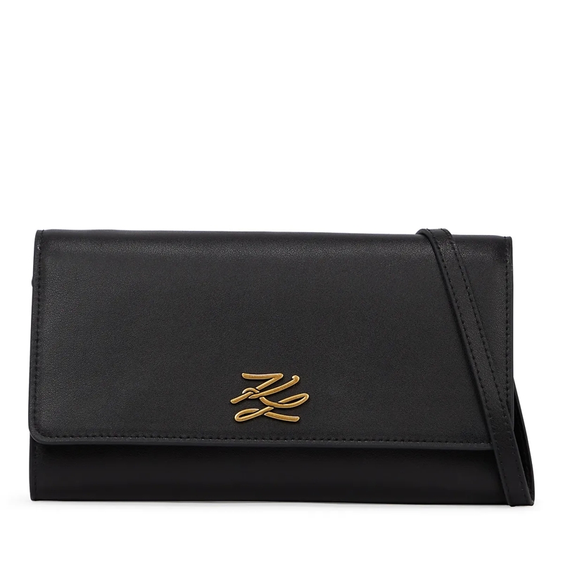 Karl Lagerfeld Geldbörse K/AUTOGRAPH PORTEMONNAIE ZUM UMHÄNGEN schwarz