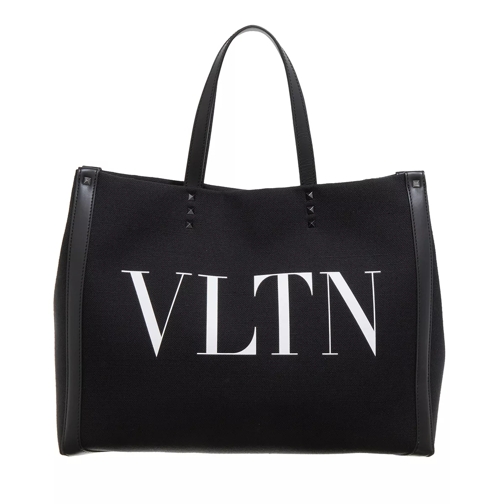 Valentino Garavani VLTN Shopper Black/White Boodschappentas