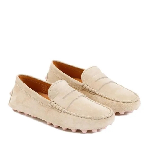 Tod's Natural Beige Suede Leather Loafers Neutrals Ballerine