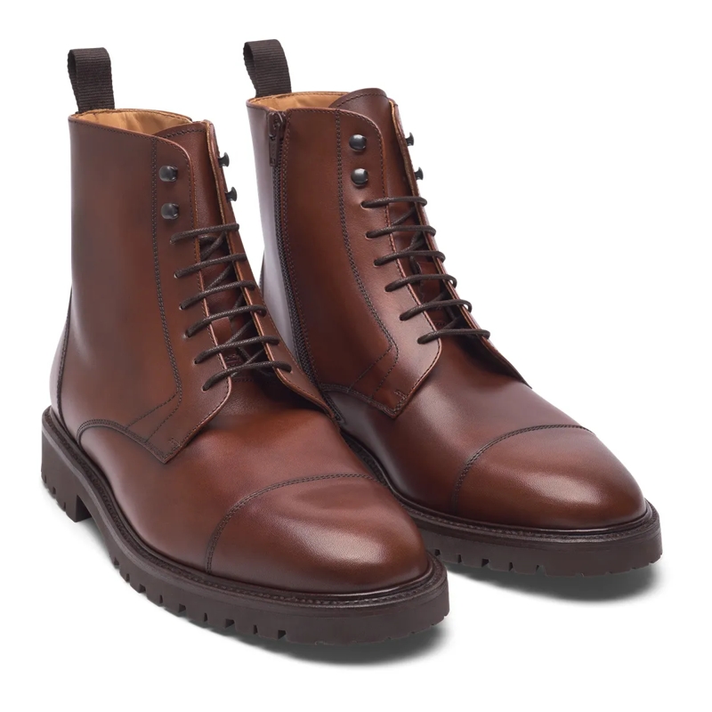 Henry Stevens Bottes Schnürboots Jones CDB3 mittel-braun(Image 3)