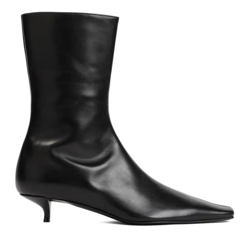 The Row Black Nappa Leather Shrimpton Boots Black Stivale