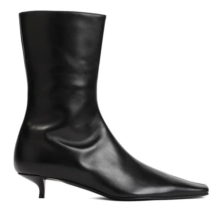 The Row Stiefel - Black Nappa Leather Shrimpton Boots - Gr. 36 (EU) - in Schwarz - für Damen