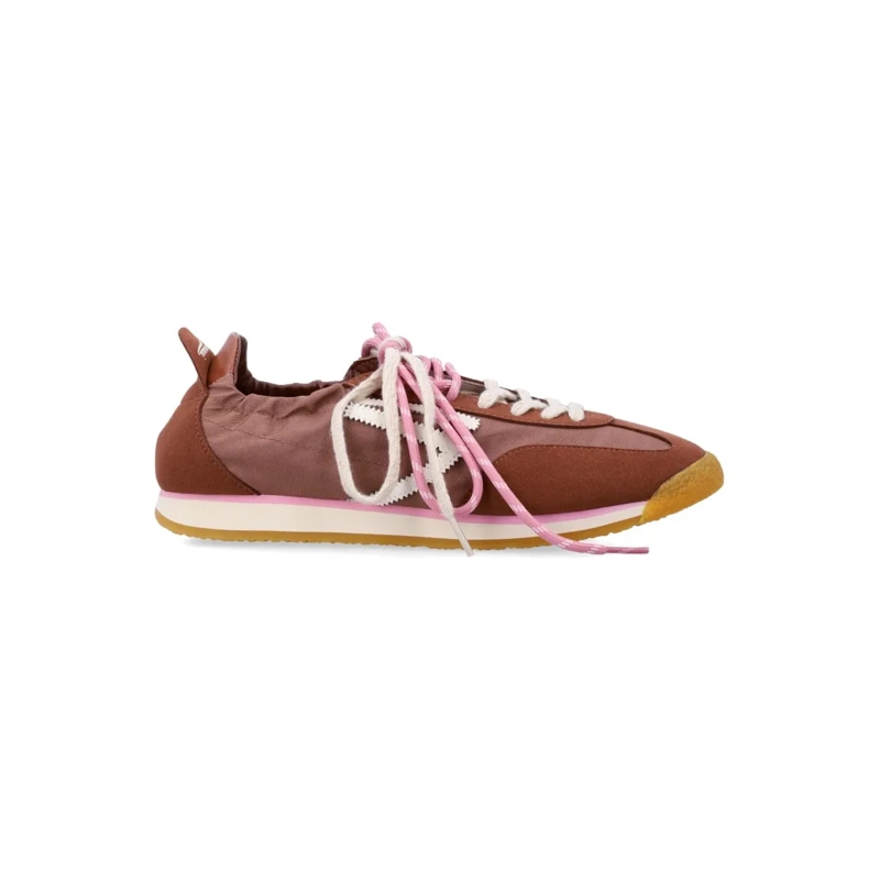 Puraai Sneaker basse Contemporary Low-Profile Vegan Lace-Up Sneakers Brown