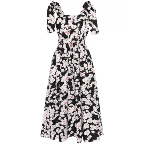 MSGM Floral-Print Multicolored Midi Dress Multicolor 