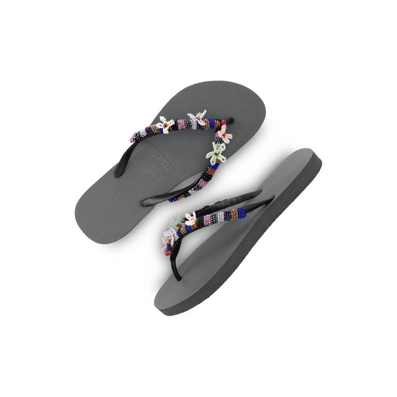 UZURII Flip Flops Zehentrenner Las Dalias Blue silber(Image 4)