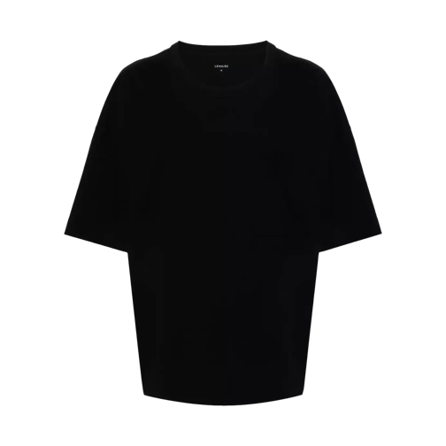 Lemaire T-Shirt mit Jersey-Textur black black 