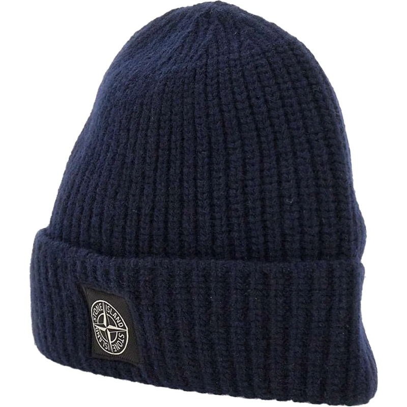 Stone Island Écharpe en laine Beanie blau