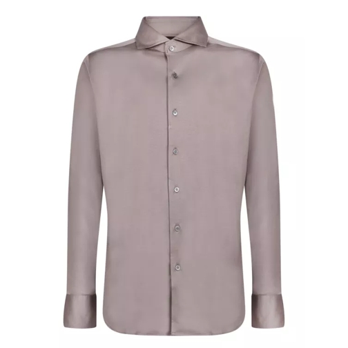 Canali Grey Classic Longsleeve Shirt Grey 