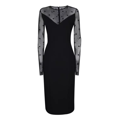 Givenchy Wool-Blend Dress Black 