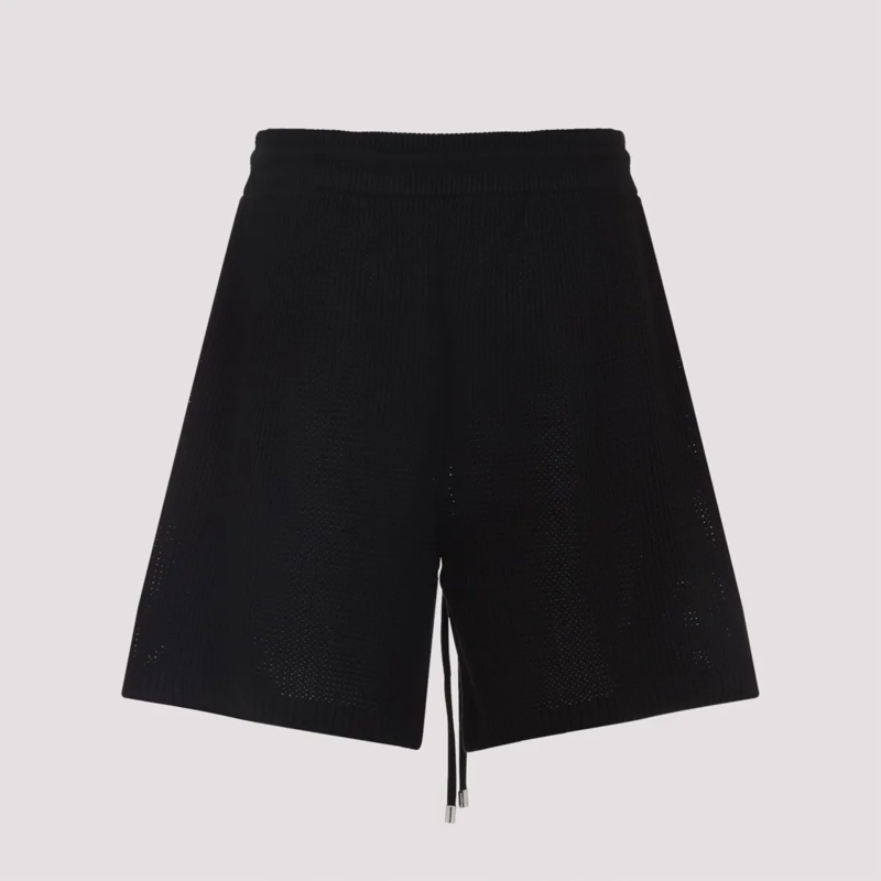 Amiri Casual Shorts Relaxed Fit Bermuda Shorts With Ribbed Texture Black