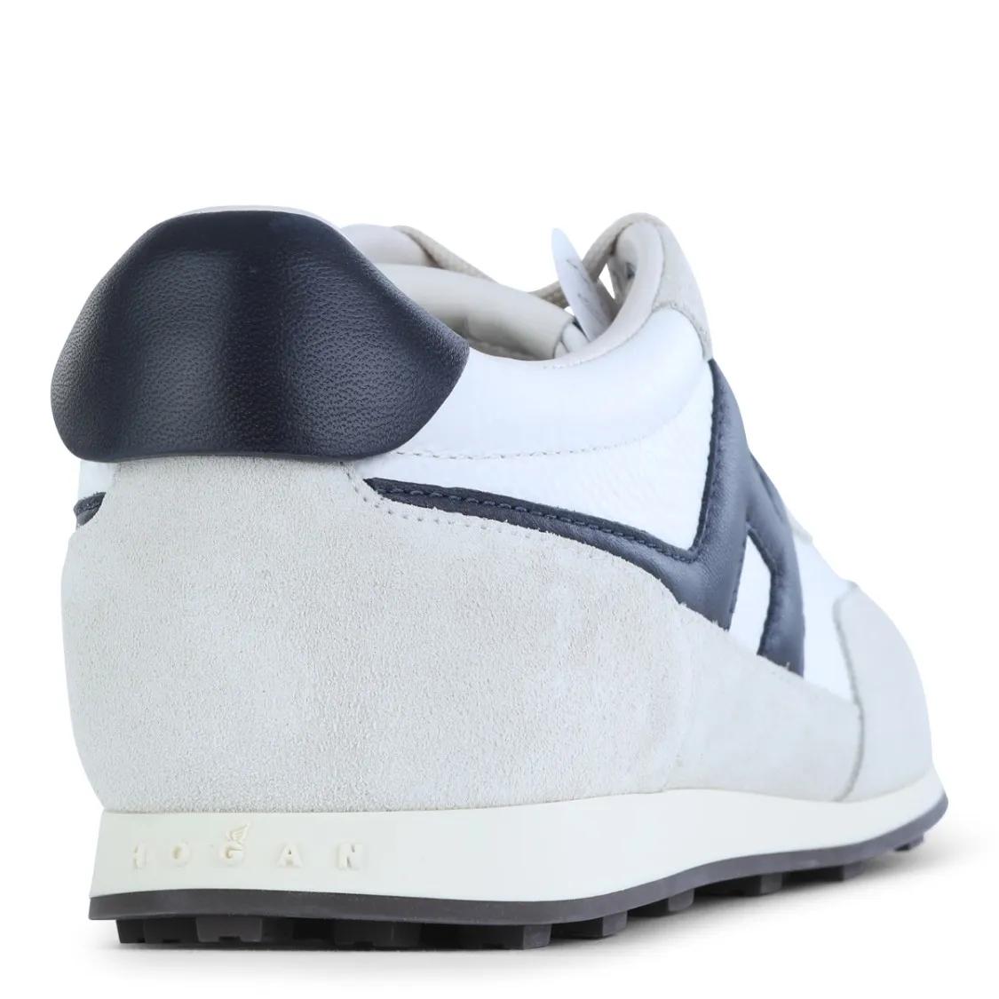 Thumbnail - Hogan Low-Top Sneaker - White And Black Leather Sneakers - Gr. 8 - in Weiß - für Damen