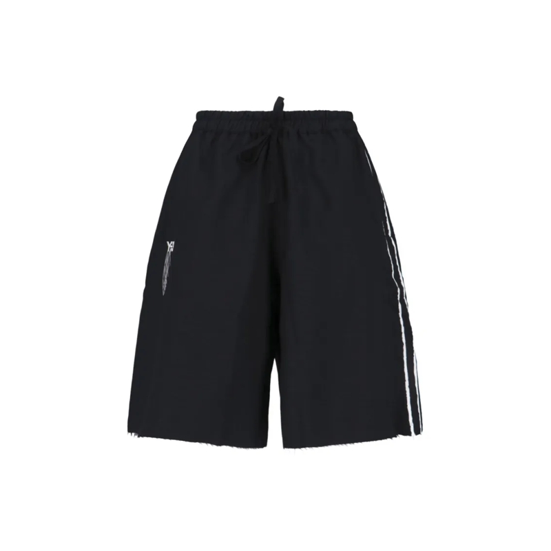 Y-3 Casual Shorts Sports Shorts In Black Recycled Fabric, Elasticate Black