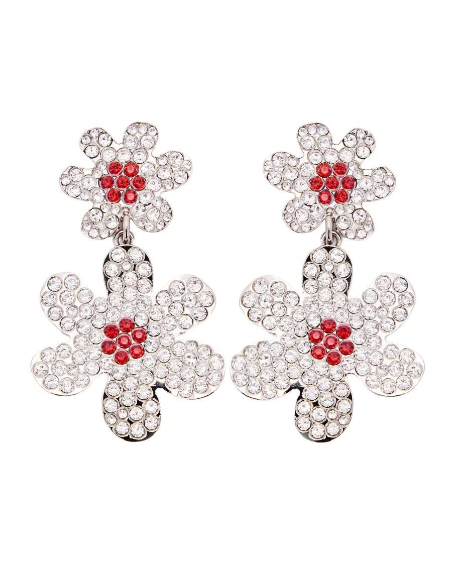 Marni Ohrringe - Flower Pendant Earrings - Gr. unisize - in Silber - für Damen