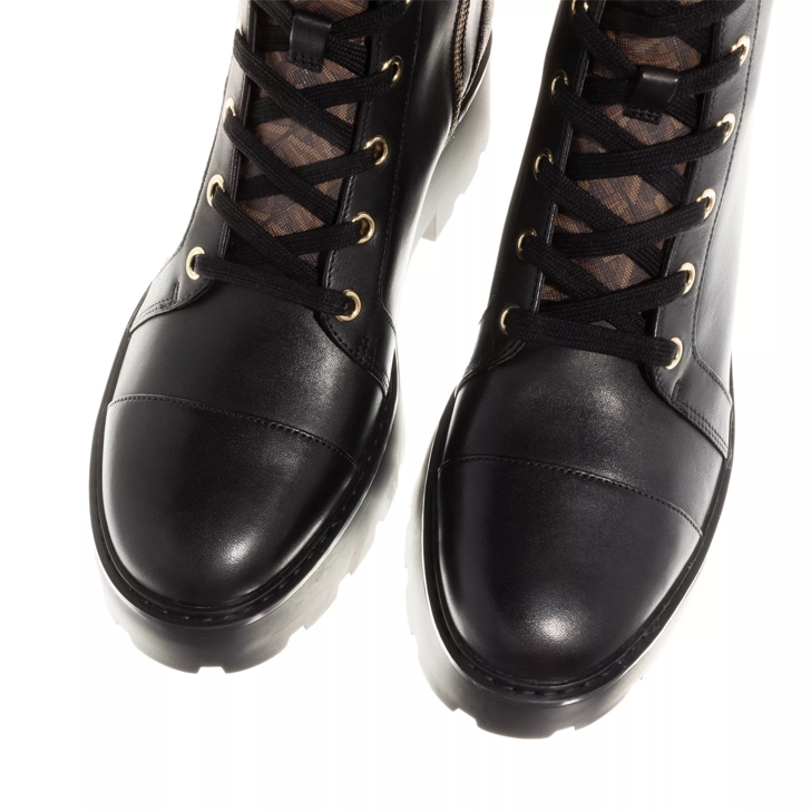 Michael Kors Blake Bootie Blk Brown Lace up Boots