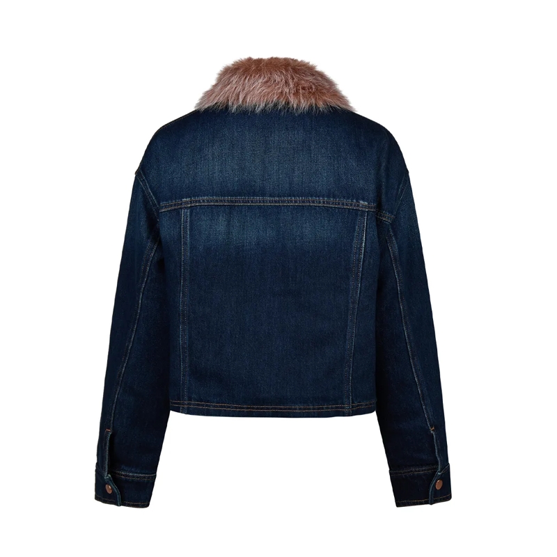 Marc Aurel Jacke Jeansjacke- Rückenpasse- Ärmelmanschette mit Kn blau(Image 5)