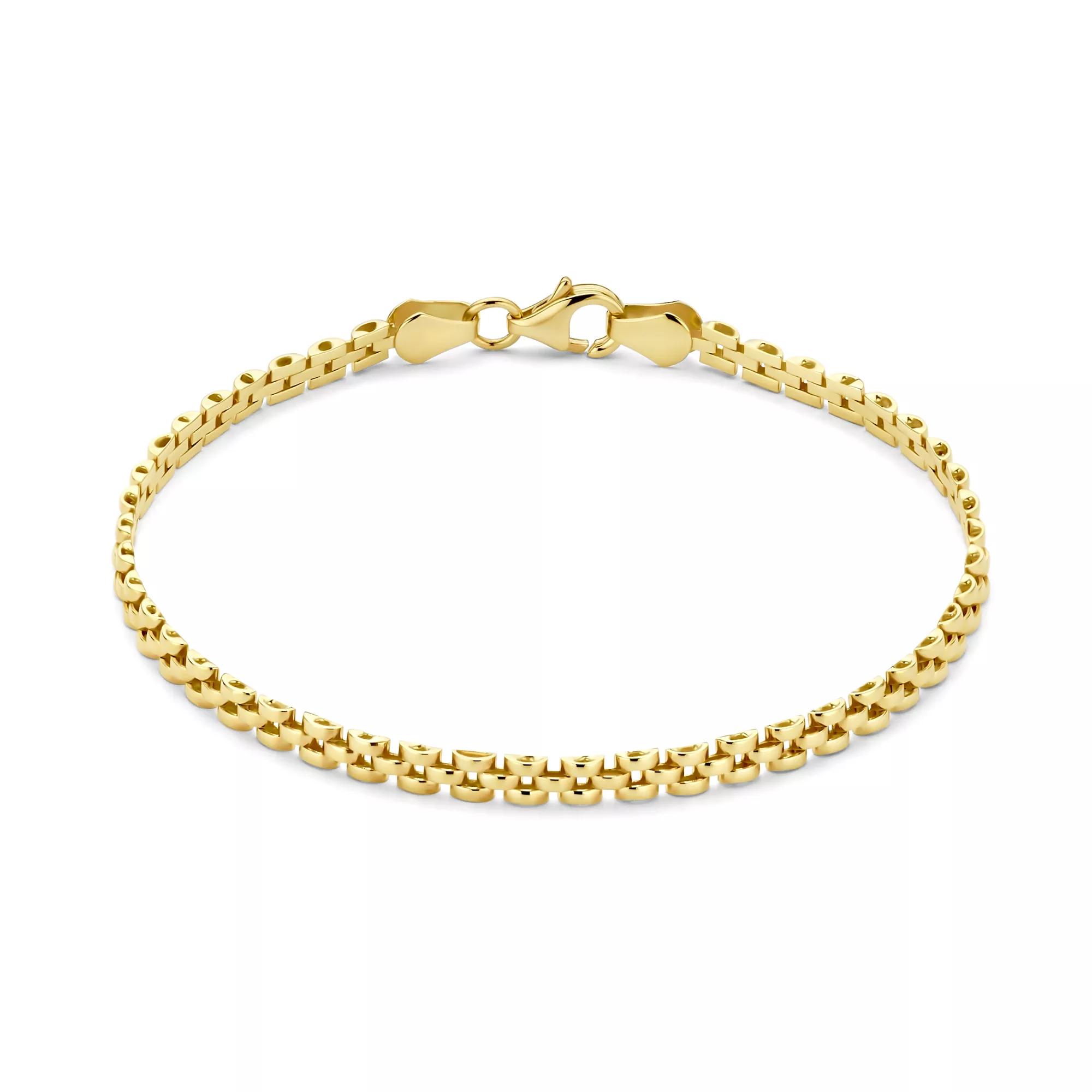 Isabel Bernard Armband - Isabel Bernard Aidee Rosine 585er Golden Gliederar - Gr. ONE SIZE - in Gold - für Damen