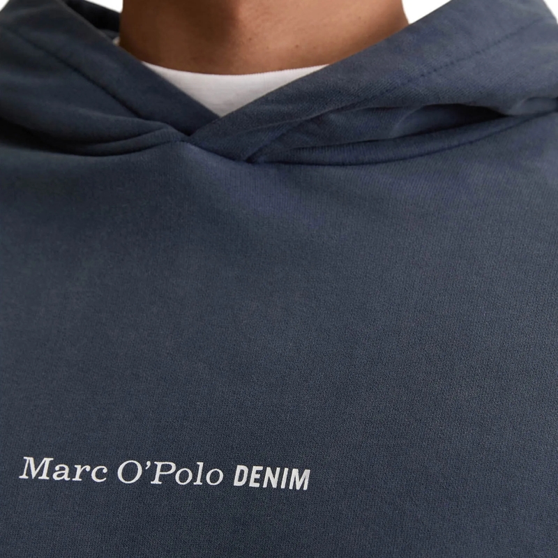 Marc O´Polo  Hoodie, LSL Print, Relaxed Fit 1er Pack dunkel-blau(Image 3)
