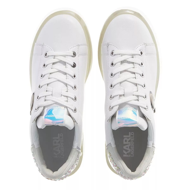 Karl Lagerfeld Plateau-Sneaker Kapri Kushion Jellikonic Lo Lace White Lthr w/Iridescent(Image 4)