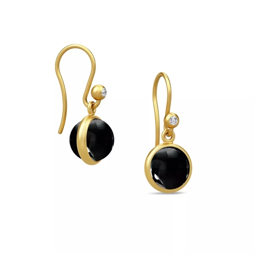 Julie Sandlau Primini Earrings Gold/Black Pendant d'oreille