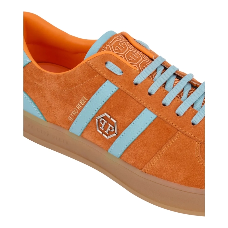 Philipp Plein Low-Top-Sneaker Low-Top Sneakers Retro Rebel orange(Image 5)