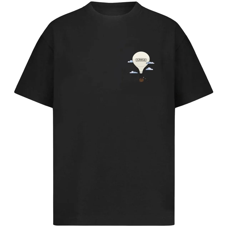 Flâneur T-shirt Aeronautique T-Shirt | Black schwarz