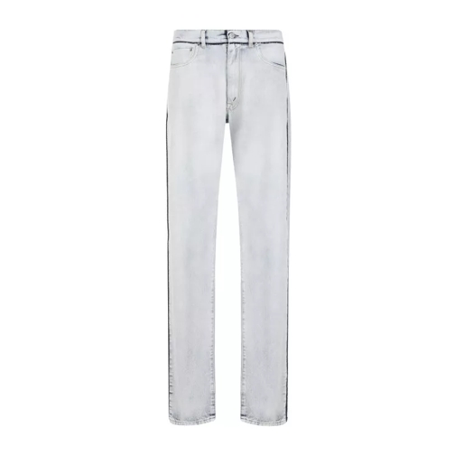 Maison Margiela 5-Pockets Icy Slip Cotton Jeans Blue 