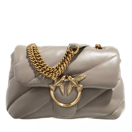 PINKO Love Mini Puff Cl  Beige Crossbody Bag