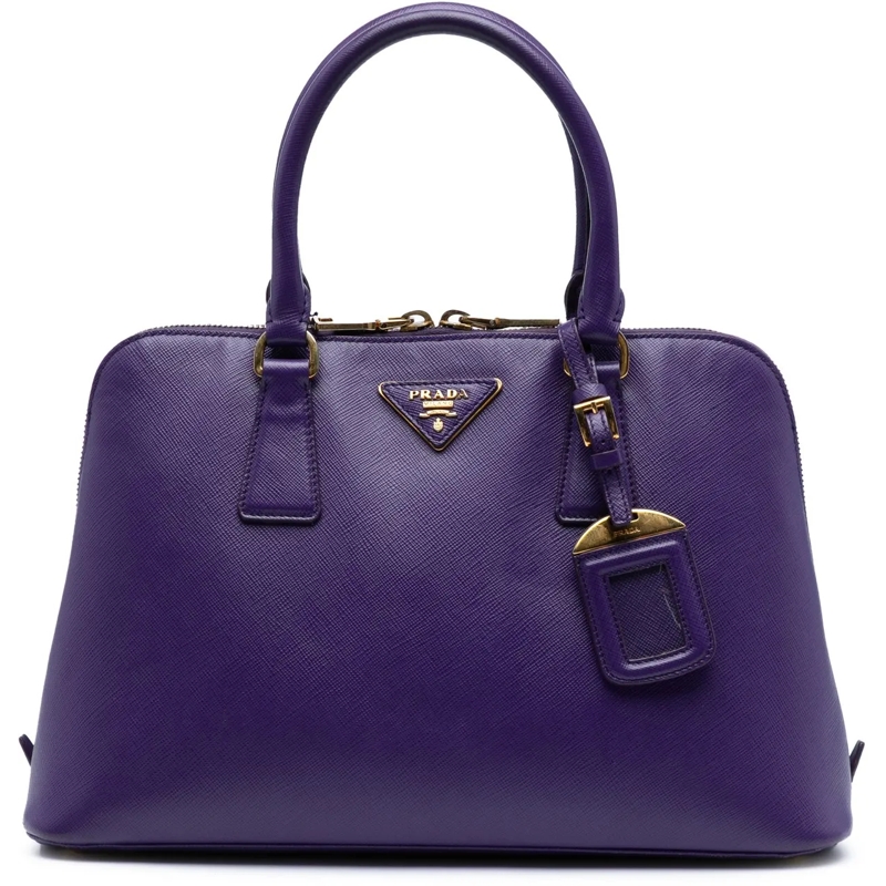Prada Sac à bandoulière Medium Saffiano Lux Promenade Satchel lila