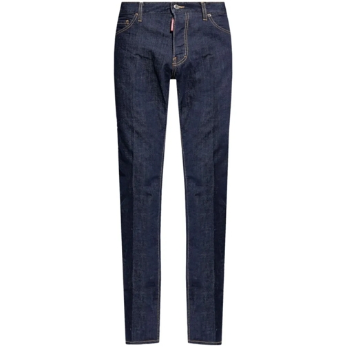 Dsquared2 Jeans Indigo Blue Cotton Denim Pants Blue