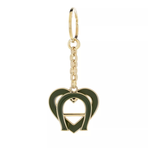AIGNER Fashion Keychain Heart Dusty Green Keyring