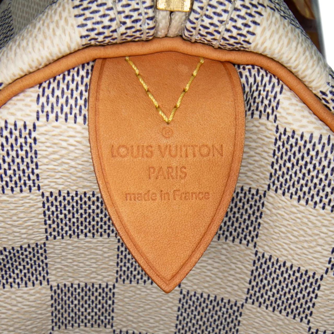 Thumbnail - Louis Vuitton Crossbody Bags - Damier Azur Speedy 30 - Gr. unisize - in Weiß - für Damen