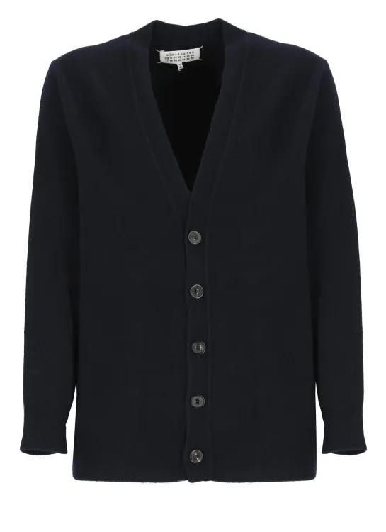 Maison Margiela - Wool Cardigan - Größe L - blau