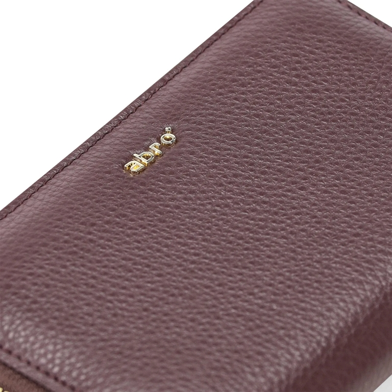 Abro Portemonnaie mit Zip-Around-Reißverschluss Geldbörse aus Leder braun(Image 16)