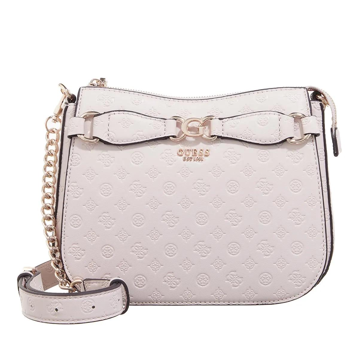 Guess Hobo Bag - Arlena Logo Crossbody Hobo - Gr. unisize - in Creme - für Damen