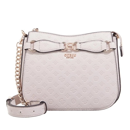 Guess Arlena Logo Crossbody Hobo Taupe Logo Cross body-väskor