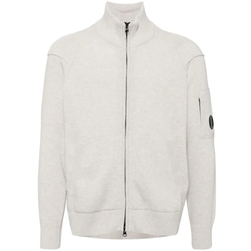 CP Company Waffle-Knit Cardigan Grey Cardigan