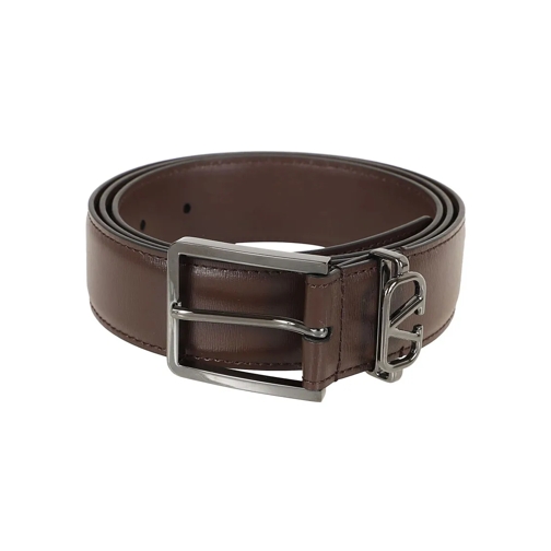 Valentino Riem Mini Vlogo Signature Belt Brown