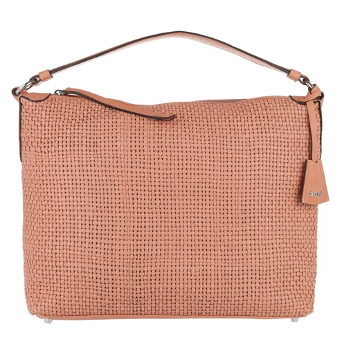 Abro Mini Eleonor Weave Leather Shoulder Shopper Papaya Shopping Bag