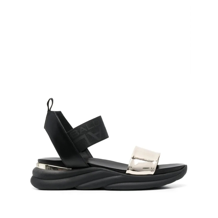 サンダル・ミュール Baldinini Flat Woman Sandals Amazon.com | Baldinini Women's Black Leather Flat Sandals