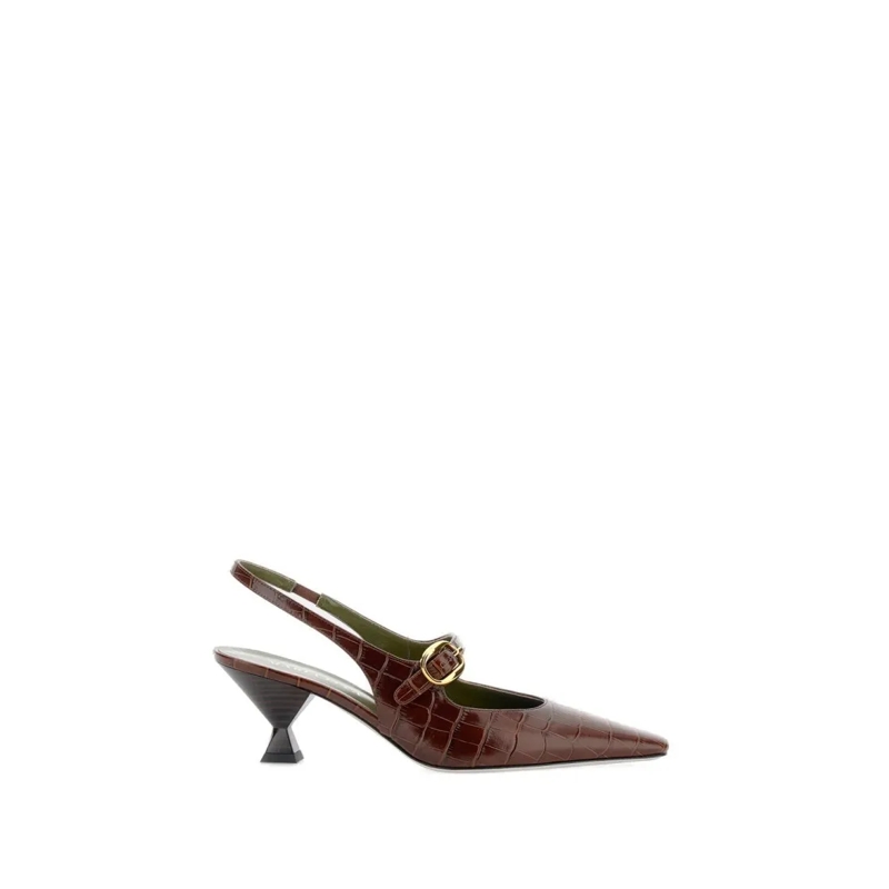 Maria Luca Escarpins Natalia Sling Back Brown
