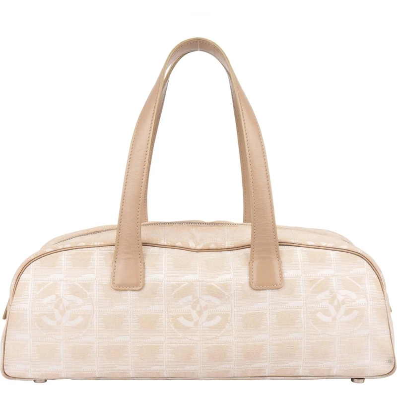 Chanel Sac à bandoulière Chanel Travel Line Monogram Handbag beige
