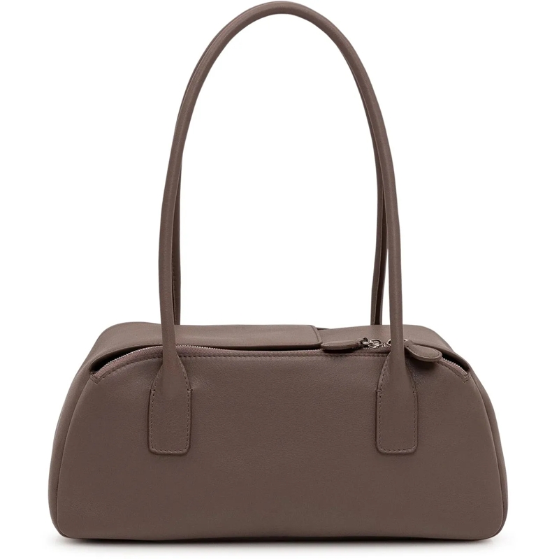 Courrèges Tote Borsa a Mano in Pelle con Doppio Manico taupe(Image 3)