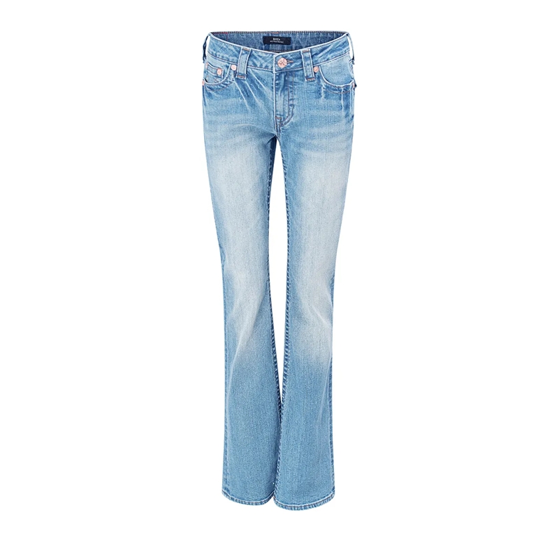 True Religion Jeans - Modell: Becca Bootcut- Mittelhoher Taille- Kla blau