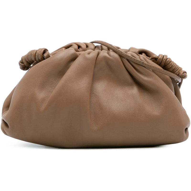 Bottega Veneta Sac à bandoulière Lambskin The Mini Pouch Crossbody braun