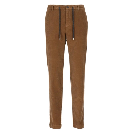 Peserico  Velvet Trousers Brown