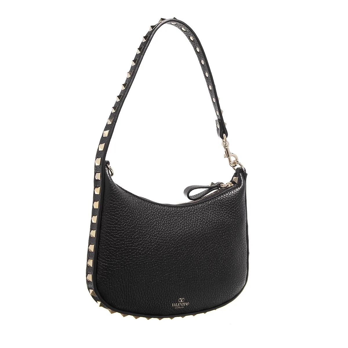 Valentino Garavani Hobo bags Rockstud Mini Hobo in zwart