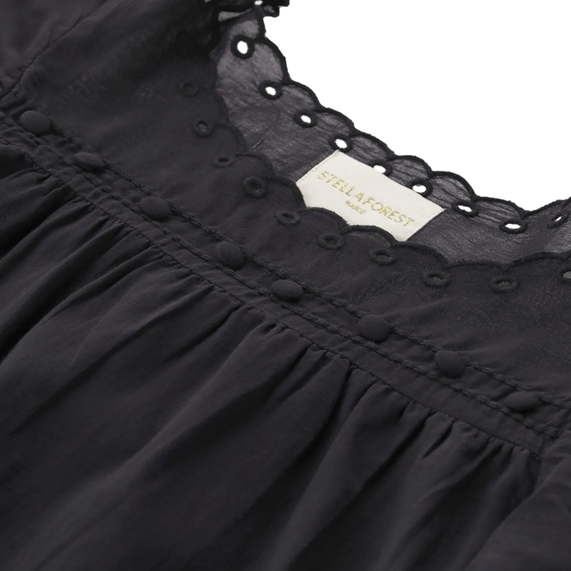 STELLA FOREST Tunika/Kaftan Blusenshirt Jayna mit Stickerei Weiß(Image 7)