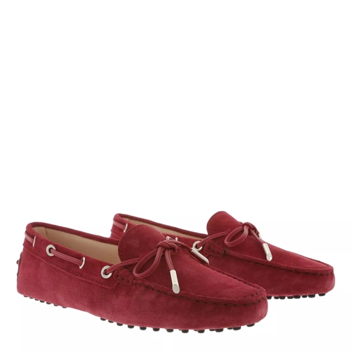 Tod's Gommino Loafer Suede Scarlet Driver