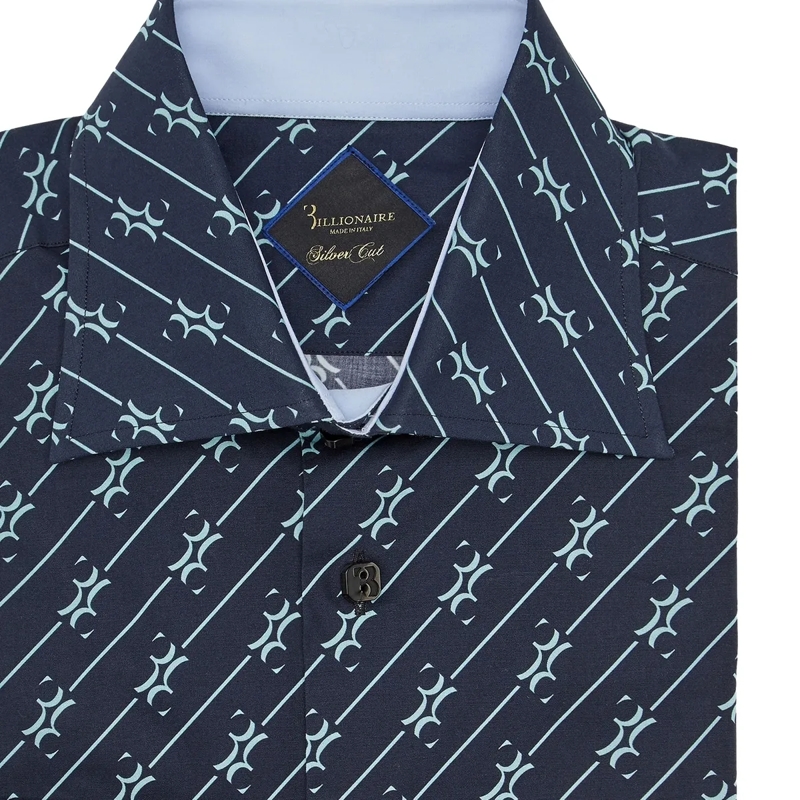 BILLIONAIRE Hemd Hemd Slim Fit dunkel-blau(Image 5)
