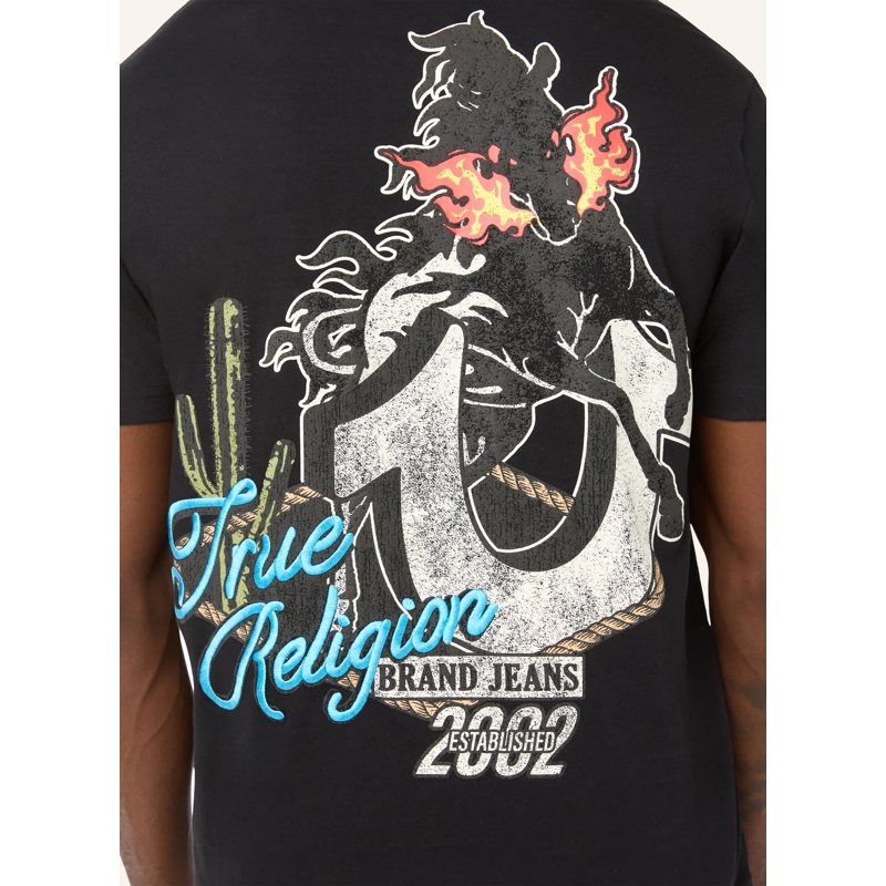 True Religion T-Shirt T-Shirt WILD WEST- Baumwollshirt- Western-inspi schwarz(Image 7)